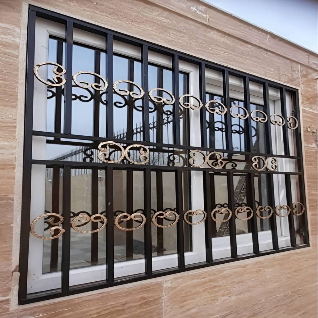 تولید حفاظ پنجره پروفیلی با قاب دوبل