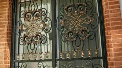 13 نمونه حفاظ پنجره آهنی پروفیلی طبقه همکف
