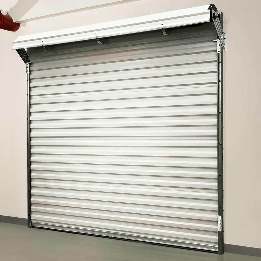 نصب درب کرکره ای پارکینگ با موتور ساید