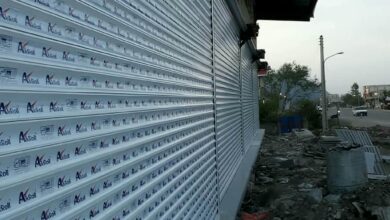 6 طرح کرکره برقی رنگی نمای فروشگاه