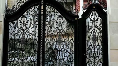 7 مدل درب باغ آهنی قوسی
