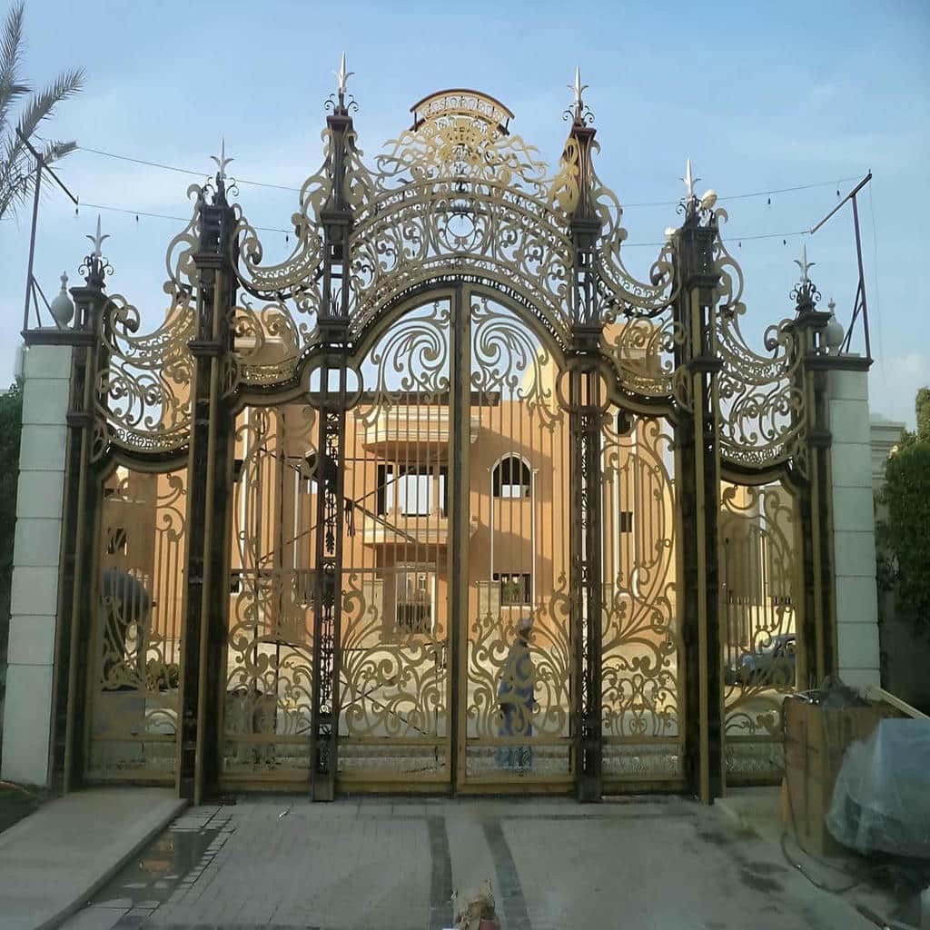 درب کشویی ریل زمینی تلسکوپی مناسب فضای جانبی محدود