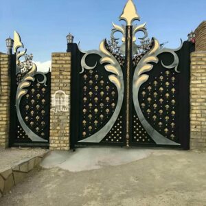 8 طرح درب ویلا مدرن نمای سنگی