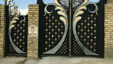 8 طرح درب ویلا مدرن نمای سنگی