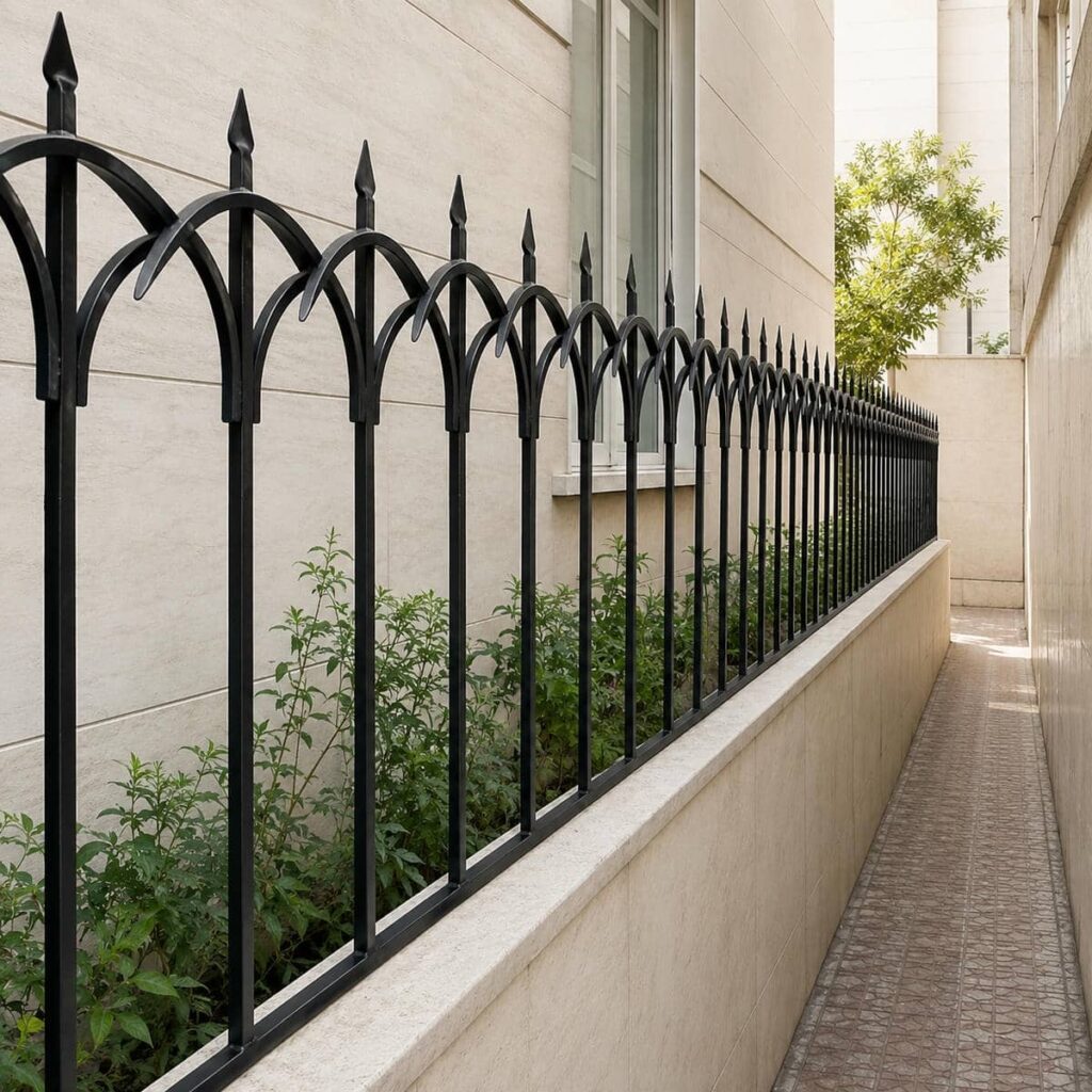 اجرای حفاظ خطی کم‌عرض کنار پارکینگ