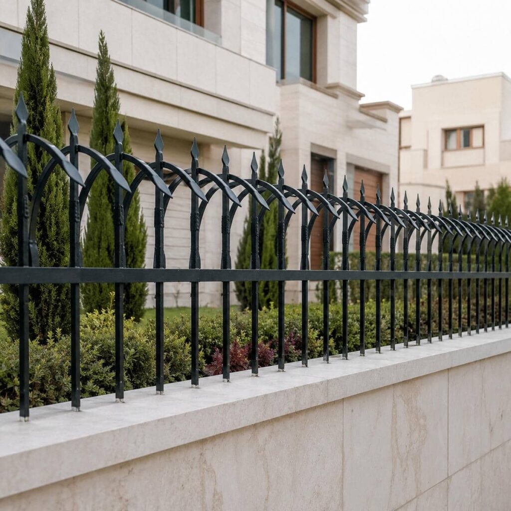 خرید حفاظ روی دیوار حیاط مسکونی برای دیوار کوتاه