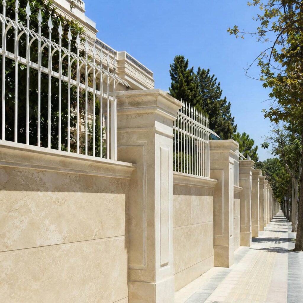 اجرای حفاظ ردیفی کم‌عرض کنار پارکینگ