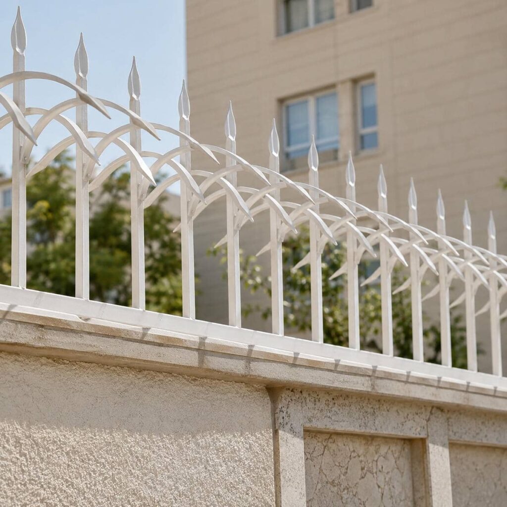 نصب حفاظ روی دیوار حیاط مسکونی با پلیت مقاوم