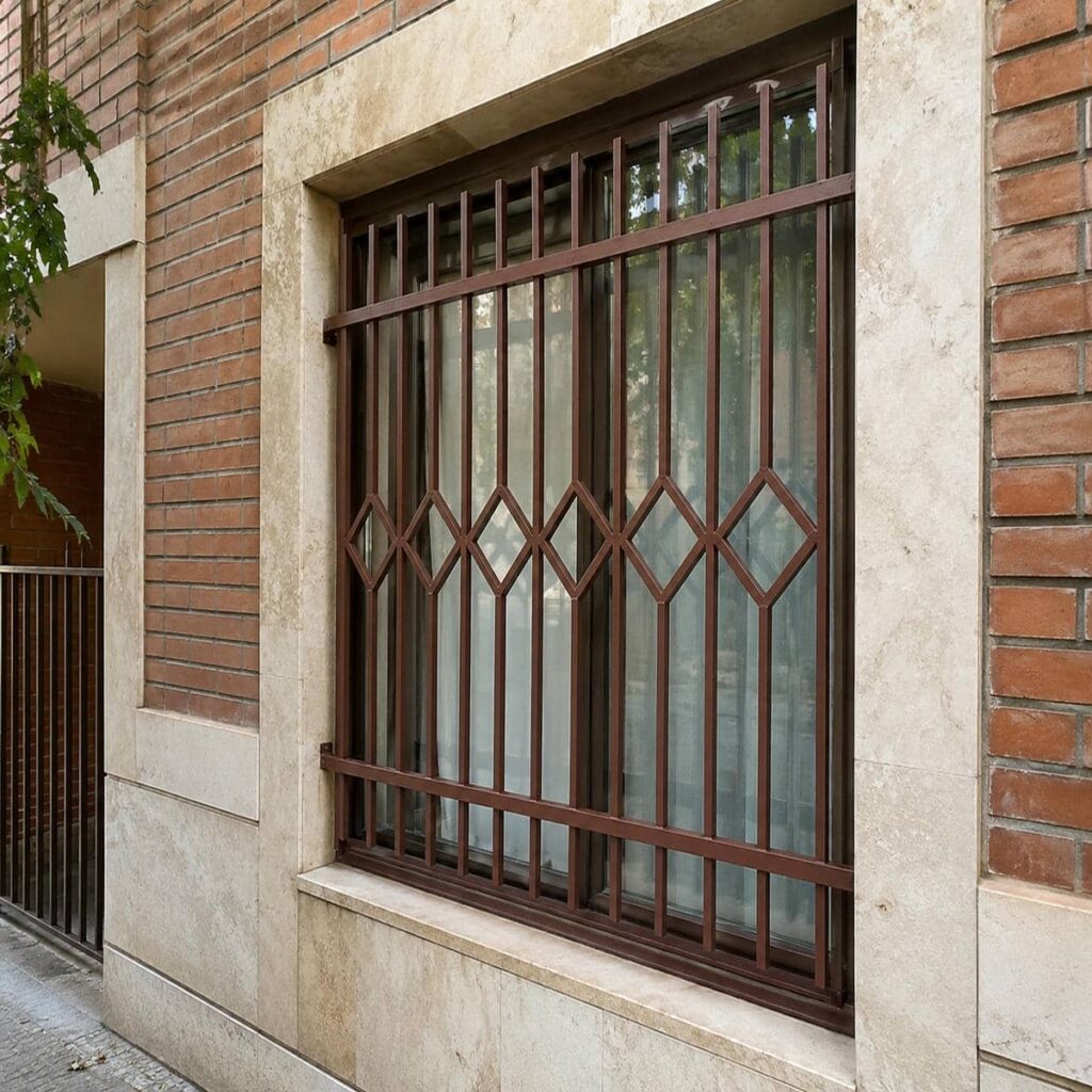 سفارش حفاظ پنجره امنیت ورودی برای پذیرایی عریض