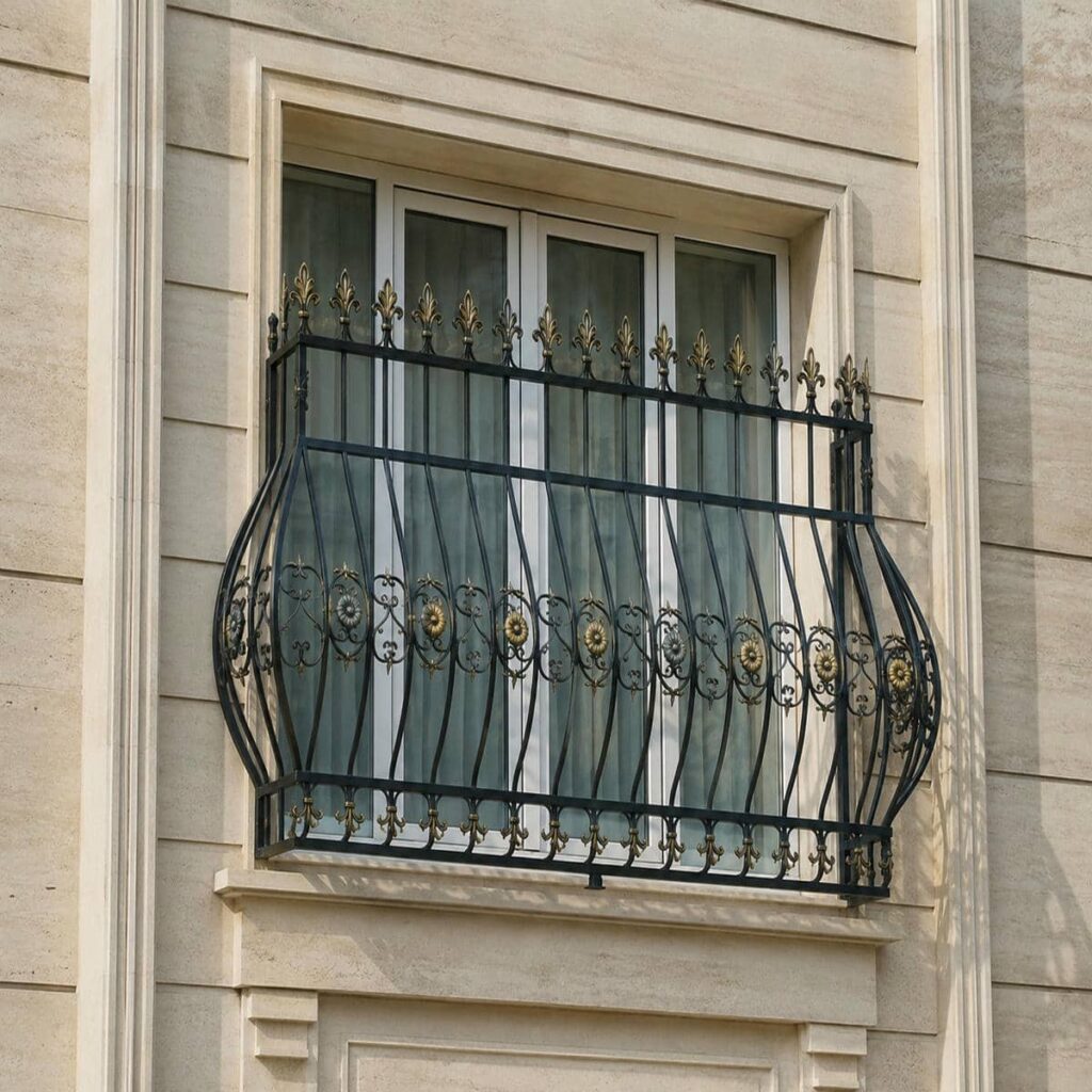 اجرای حفاظ پنجره جای گلدان دار مناسب تراس کوچک