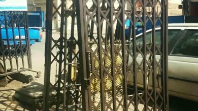 حفاظ ضربدری آکاردئونی فلزی بازسازی ساختمان قدیمی