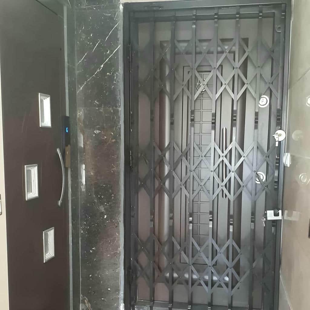 حفاظ کشویی با پوشش رنگ هماهنگ نما