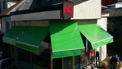 سایبان دوطرفه سفارشی با طراحی مدرن