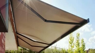 سایبان تراس با پوشش مقاوم