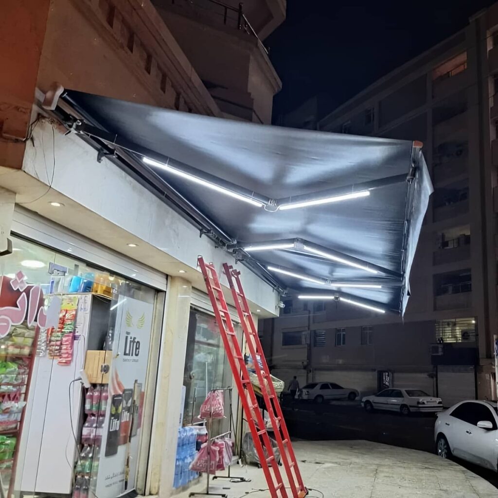 سایبان پارکینگ با سازه مقاوم