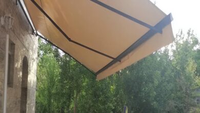 سایبان پارکینگ با پوشش مقاوم
