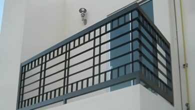 نرده کلاسیک بالکن با طراحی سنتی
