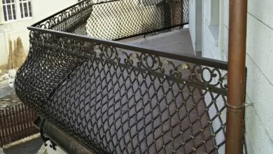 هندریل راه پله استیل با طراحی مدرن