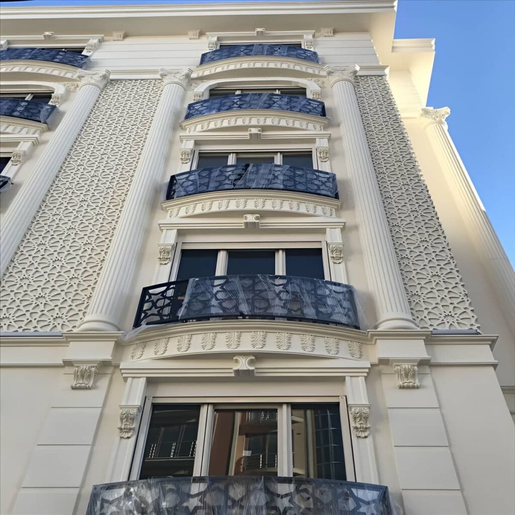 نرده دوبلکس متریال فلزی با دوام