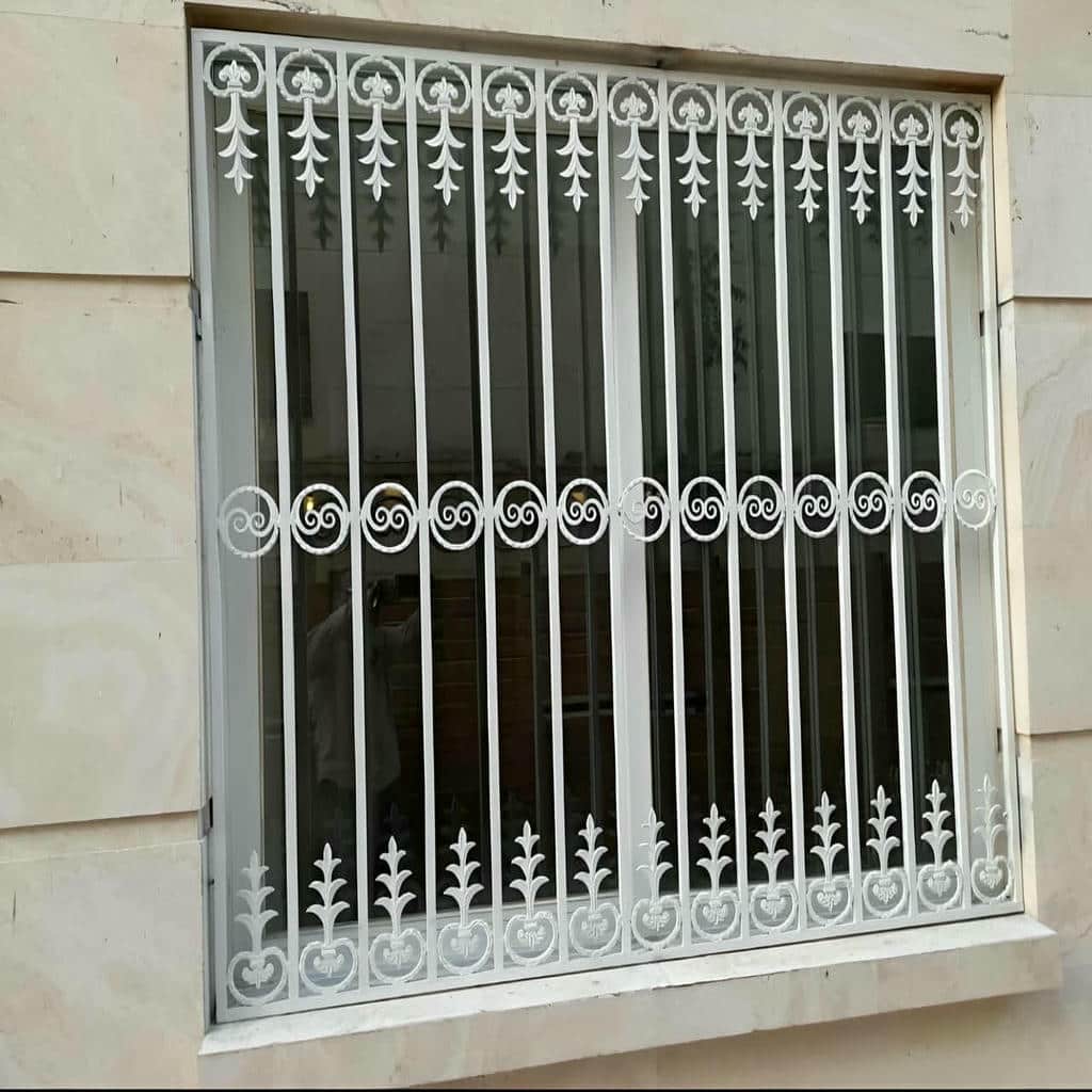 حفاظ پنجره گلنرده رنگ شده حفاظ پنجره گلنرده رنگ شده