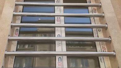 حفاظ پنجره مدرن با طراحی مینیمال
