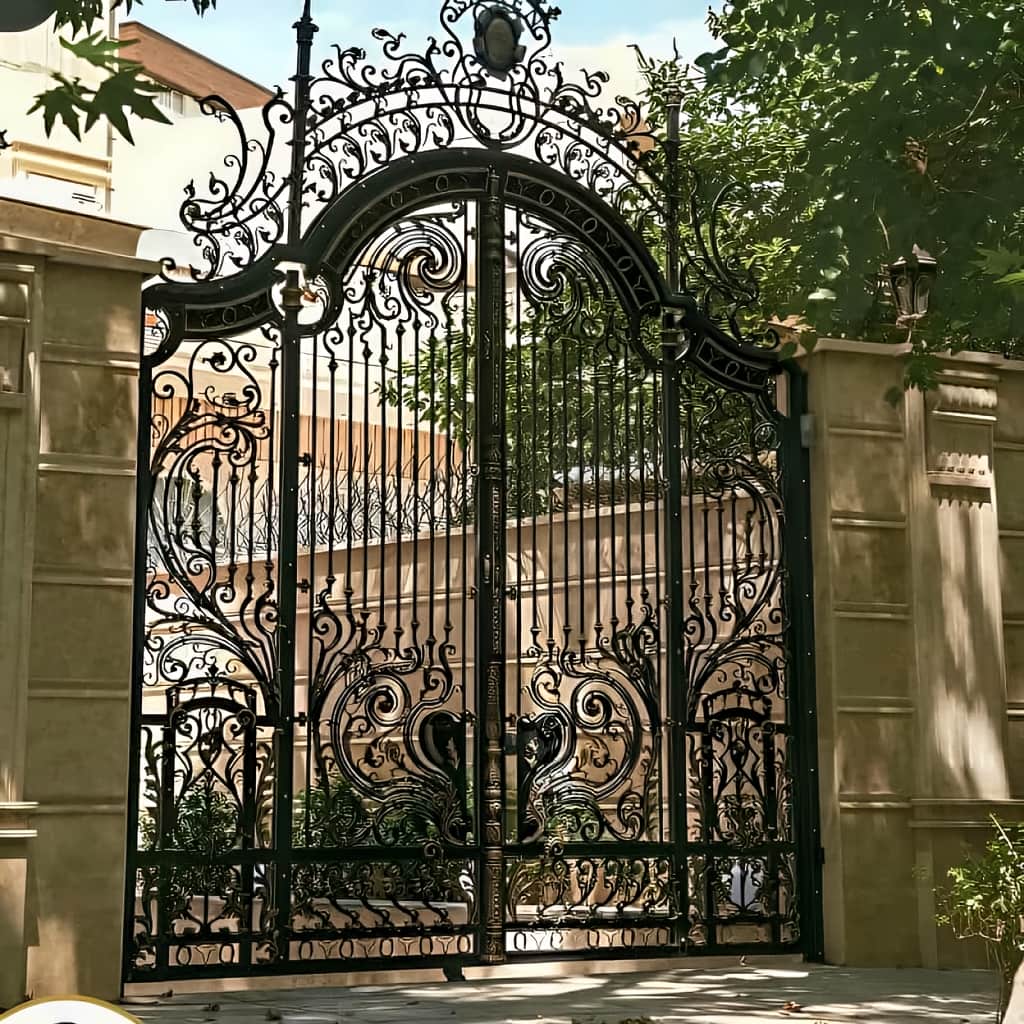 درب لاکچری حیاط مناسب نمای مدرن