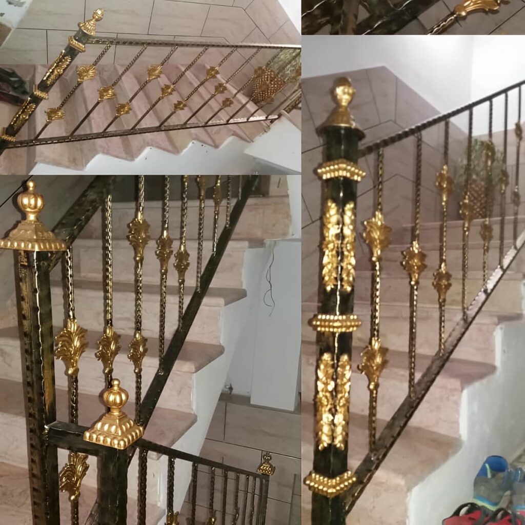 نرده فرفورژه بالکن با پوشش مناسب رطوبت