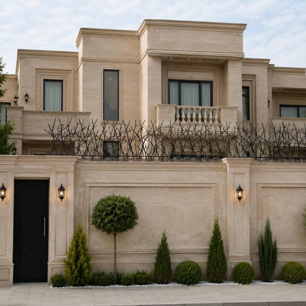 نرده دیوار حیاط مدل شاخ گوزنی نرده دیوار حیاط مدل شاخ گوزنی