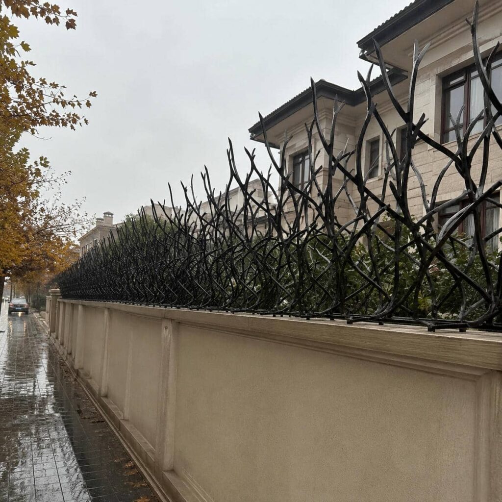 حفاظ ضد سرقت دیوار با جوشکاری تمیز