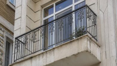نرده کلاسیک بالکن با طراحی لوکس
