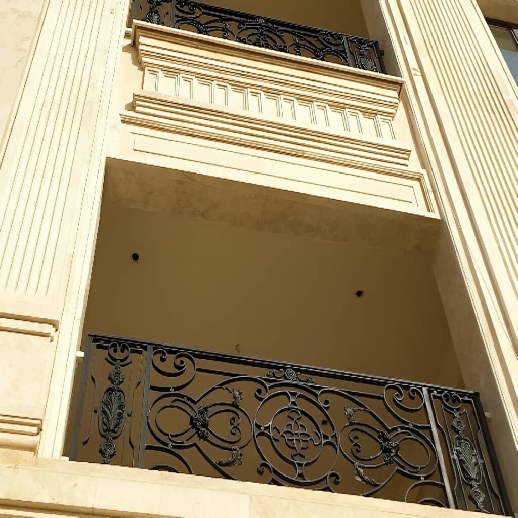 نرده دوبلکس مدل مدرن ساختمان