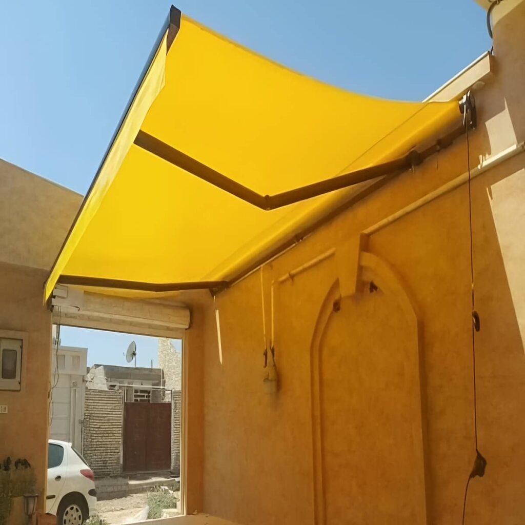 سایبان برقی پارچه ای ورودی ساختمان استان فارس سایبان برقی پارچه ای ورودی ساختمان استان فارس
