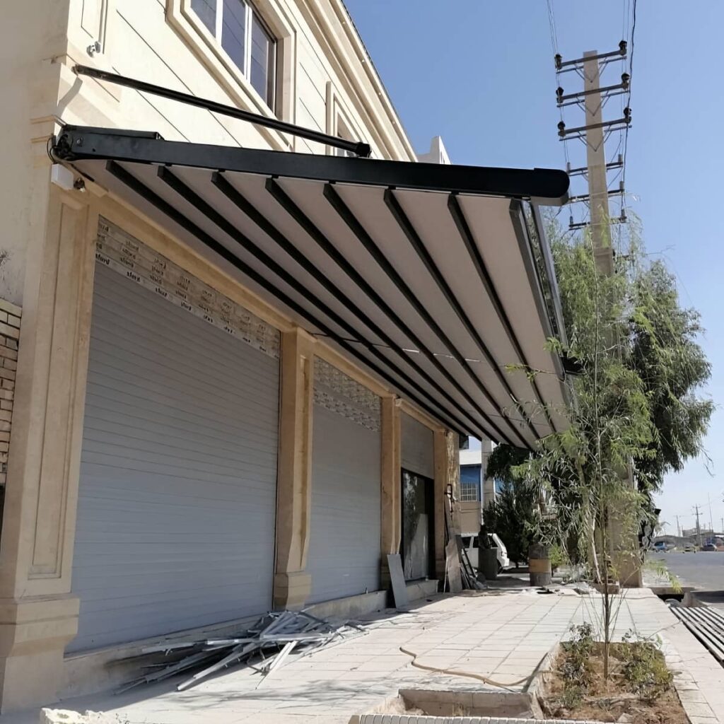 سایه بان اتوماتیک تراس در استان هرمزگان