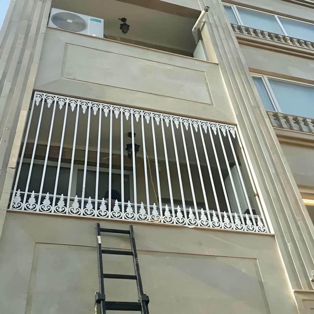 محافظ آهنی پنجره برای بازشوی عریض مسکونی