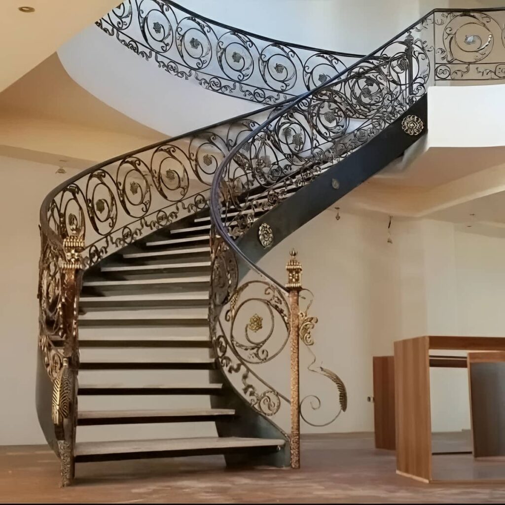 نرده راه پله فلزی مقاوم باران استان گیلان