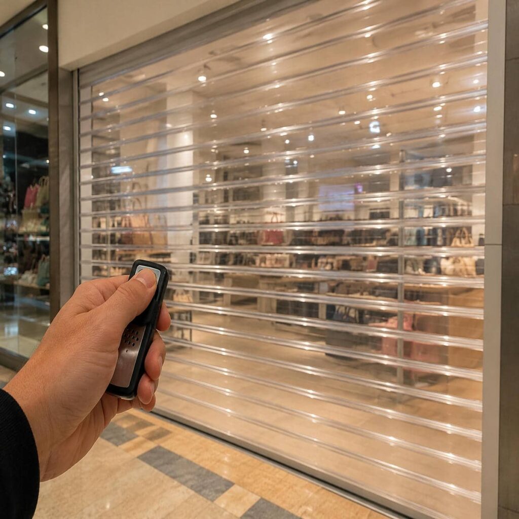 نمونه نصب کرکره برقی در بندرعباس