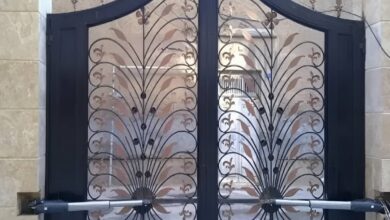 جک درب پارکینگ بازویی روی ورودی استان قزوین