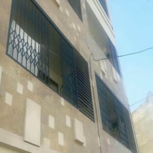 حفاظ درب آکاردئونی مشکی استان آذربایجان غربی با ریل فلزی