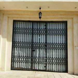حفاظ درب آکاردئونی مشکی استان خراسان شمالی