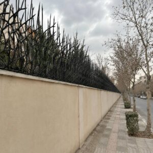 حفاظ دیوار فلزی در استان خراسان جنوبی با پوشش مشکی