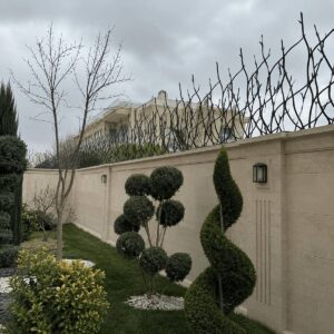 حفاظ دیوار فلزی در استان لرستان روی نمای سنگی