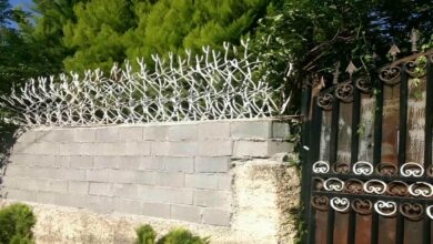 حفاظ دیوار فلزی در سنندج برای ویلای حیاط دار