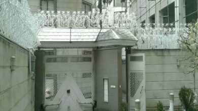حفاظ دیوار فولادی مشکی در استان البرز