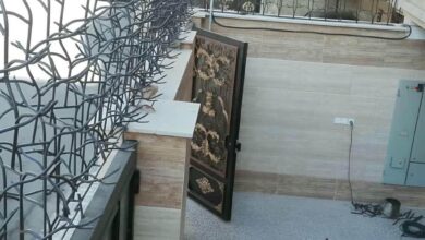 حفاظ دیوار مشکی در ارومیه روی دیوار ویلایی