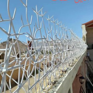 حفاظ دیوار مشکی در اهواز کنار نمای فرفورژه