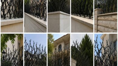 حفاظ دیوار مشکی در قزوین با شاخه های متراکم