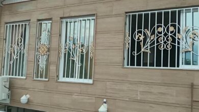 حفاظ پنجره آهنی مشکی در استان سمنان