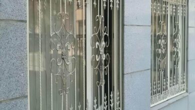 حفاظ پنجره آهنی مشکی در استان چهارمحال و بختیاری