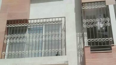 حفاظ پنجره آهنی مشکی نصب شده در استان آذربایجان غربی
