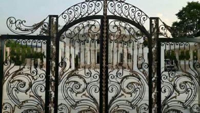 درب حیاط در اصفهان با پوشش مقاوم